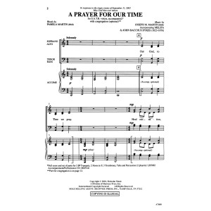 A Prayer For Our Time (arr. Brant Adams)