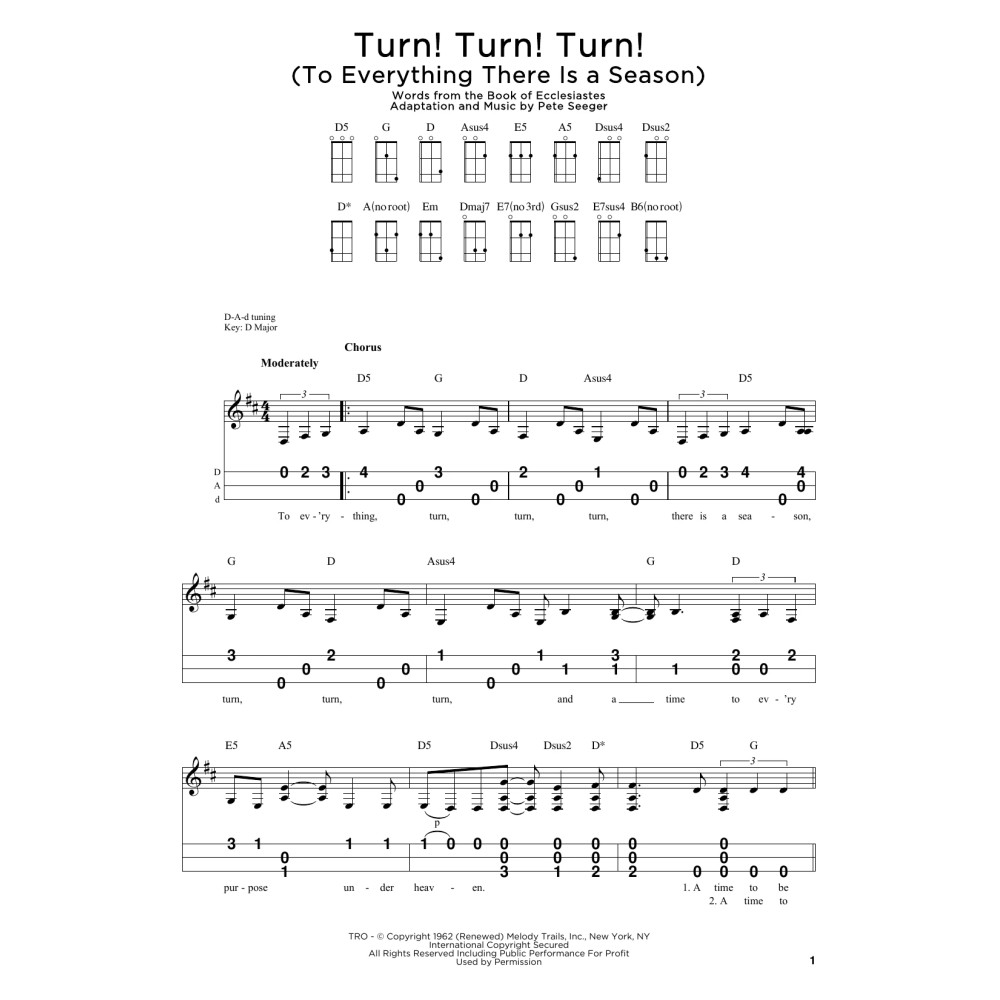 Turn! Turn! Turn! (To Everything There Is A Season)