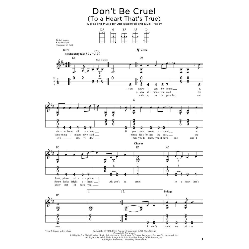 Don't Be Cruel (To A Heart That's True)