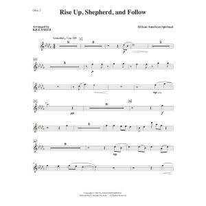 Rise Up, Shepherd, And Follow (arr. Kile Smith) - Oboe 1