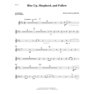 Rise Up, Shepherd, And Follow (arr. Kile Smith) - Oboe 2