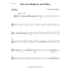 Rise Up, Shepherd, And Follow (arr. Kile Smith) - Bb Clarinet 1