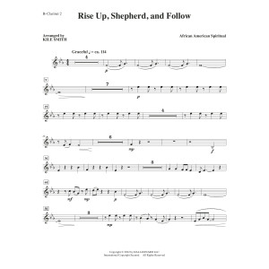 Rise Up, Shepherd, And Follow (arr. Kile Smith) - Bb Clarinet 2