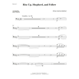 Rise Up, Shepherd, And Follow (arr. Kile Smith) - Bassoon 1