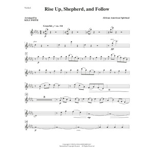 Rise Up, Shepherd, And Follow (arr. Kile Smith) - Violin 1