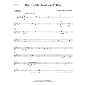 Rise Up, Shepherd, And Follow (arr. Kile Smith) - Violin 2