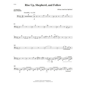 Rise Up, Shepherd, And Follow (arr. Kile Smith) - Cello