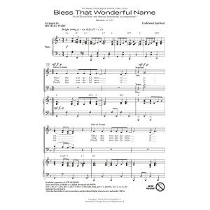 Bless That Wonderful Name (arr. Michael Ware)