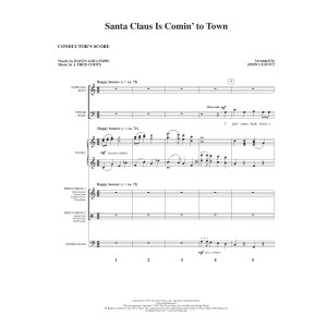 Santa Claus Is Comin' To Town (arr. John Leavitt) - Full Score