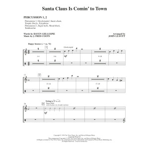 Santa Claus Is Comin' To Town (arr. John Leavitt) - Percussion 1 & 2