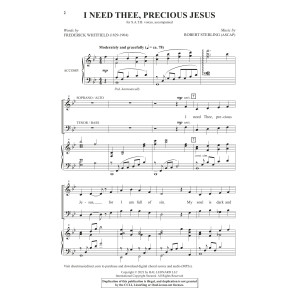 I Need Thee, Precious Jesus