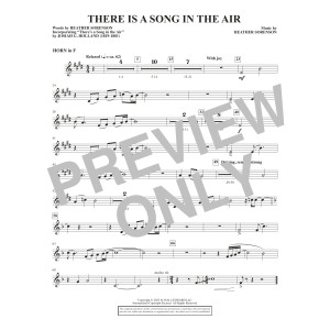 There Is A Song In The Air - F Horn