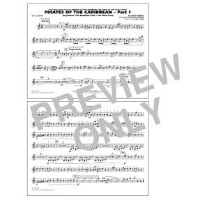 Pirates Of The Caribbean (Part 1) (arr. Brown) - Bb Clarinet