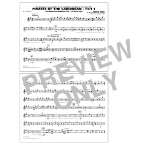 Pirates Of The Caribbean (Part 1) (arr. Brown) - Eb Alto Sax