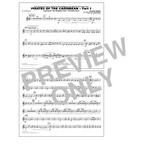 Pirates Of The Caribbean (Part 1) (arr. Brown) - Bb Tenor Sax