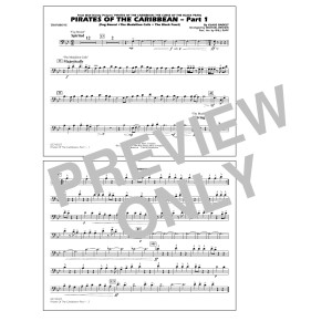 Pirates Of The Caribbean (Part 1) (arr. Brown) - Trombone