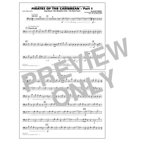 Pirates Of The Caribbean (Part 1) (arr. Brown) - Electric Bass