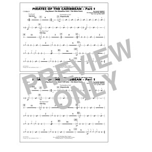 Pirates Of The Caribbean (Part 1) (arr. Brown) - Cymbals