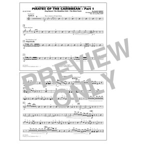 Pirates Of The Caribbean (Part 1) (arr. Brown) - Quad Toms
