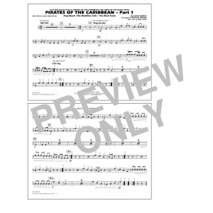 Pirates Of The Caribbean (Part 1) (arr. Brown) - Multiple Bass Drums