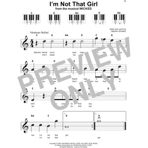 I'm Not That Girl (from Wicked)