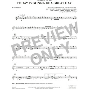 Today Is Gonna Be A Great Day - Bb Clarinet 1