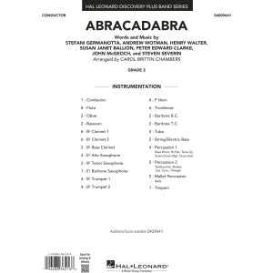 Abracadabra (arr. Chambers) - Conductor Score (Full Score)