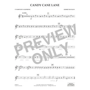 Candy Cane Lane - Eb Baritone Saxophone