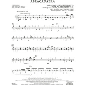 Abracadabra (arr. Chambers) - Percussion 1
