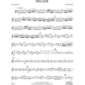 Decade - Bb Clarinet 1