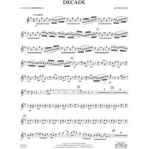 Decade - Eb Alto Saxophone 1