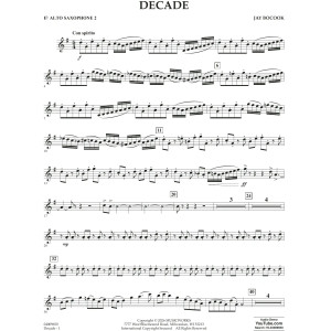 Decade - Eb Alto Saxophone 2