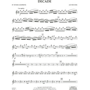 Decade - Bb Tenor Saxophone