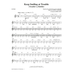 Keep Smiling at Trouble (Trouble's a Bubble) (arr. Kirby Shaw) - Guitar