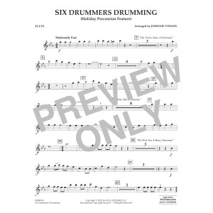 Six Drummers Drumming (Holiday Percussion Feature) - Flute