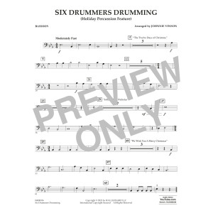 Six Drummers Drumming (Holiday Percussion Feature) - Bassoon
