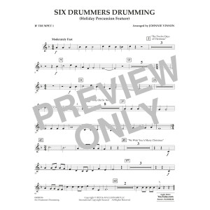 Six Drummers Drumming (Holiday Percussion Feature) - Bb Trumpet 1