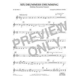 Six Drummers Drumming (Holiday Percussion Feature) - Bb Trumpet 2