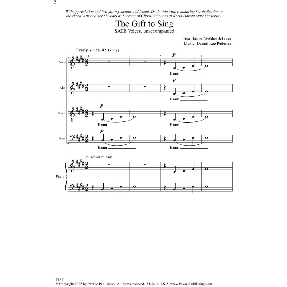 The Gift To Sing
