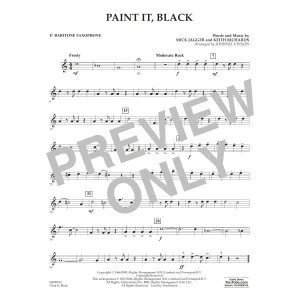 Paint It, Black (arr. Johnnie Vinson) - Eb Baritone Saxophone