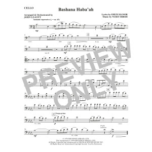 Bashana Haba'ah (arr. John Leavitt) - Cello