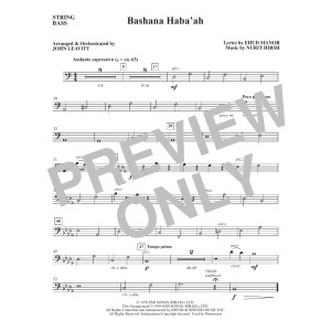 Bashana Haba'ah (arr. John Leavitt) - String Bass