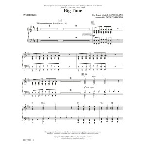 Big Time (from Better Nate Than Ever) (arr. Jacob Narverud) - Synthesizer