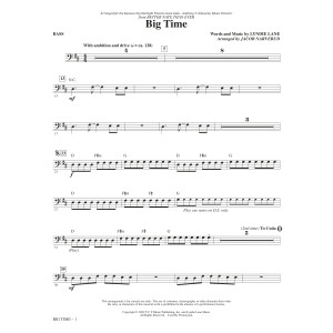 Big Time (from Better Nate Than Ever) (arr. Jacob Narverud) - Bass