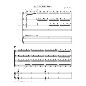 Sam Variations - Full Score