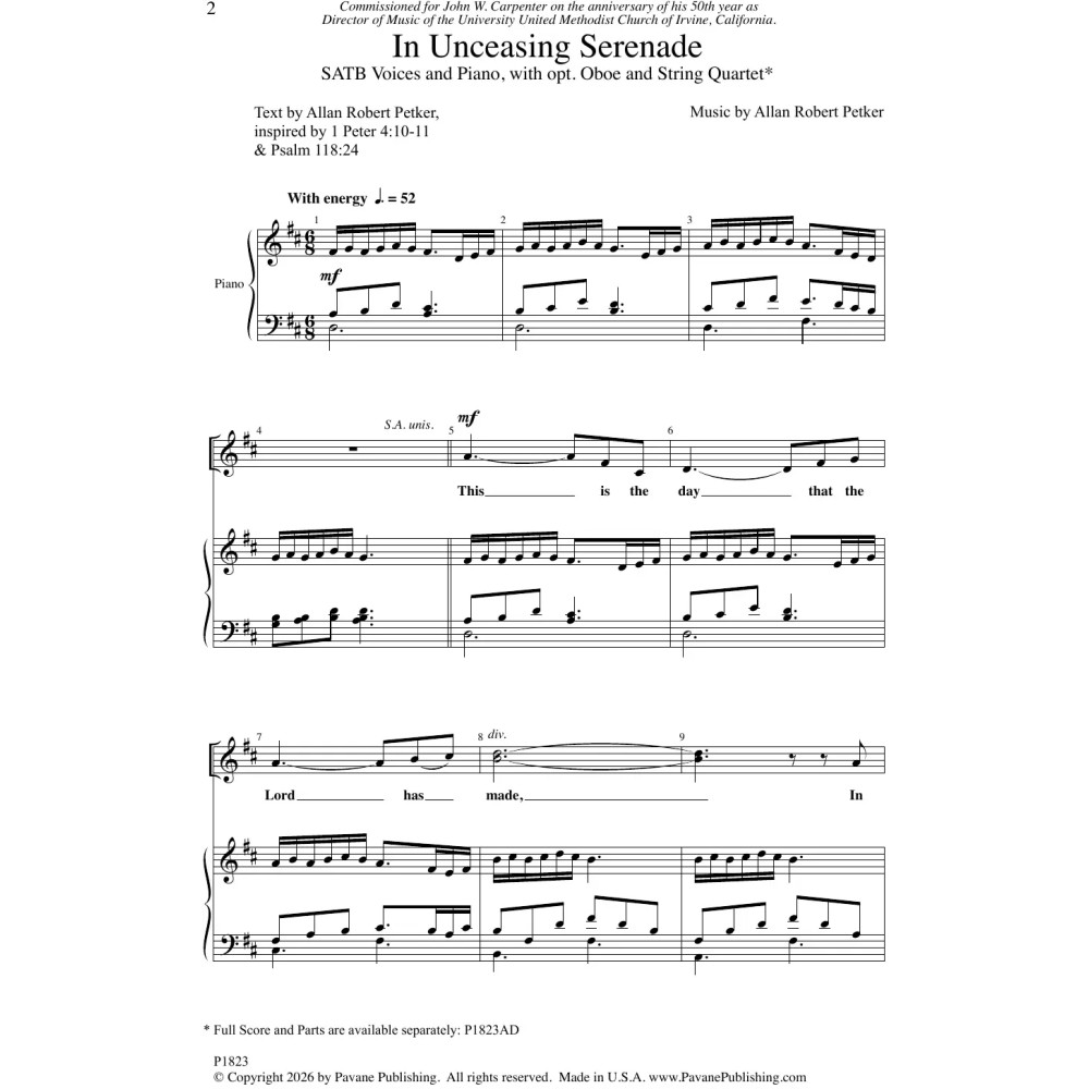 In Unceasing Serenade