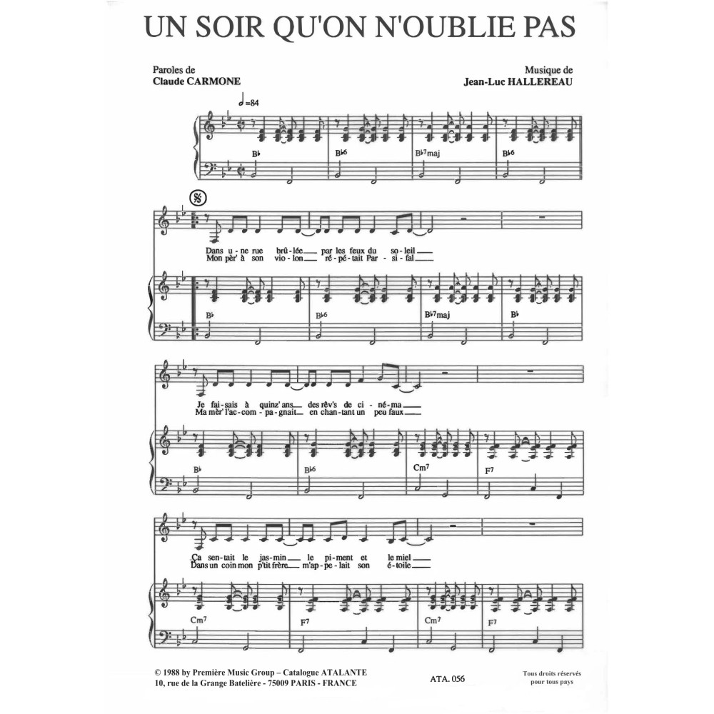 Un soir qu'on n'oublie pas