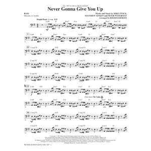 Never Gonna Give You Up (arr. Roger Emerson) - Bass