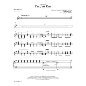 I'm Just Ken (from Barbie) (arr. Mac Huff) - Synthesizer