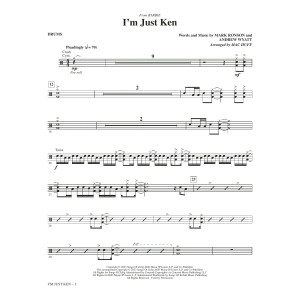I'm Just Ken (from Barbie) (arr. Mac Huff) - Drums